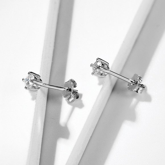 0.30ct. t.w. Diamond Brilliant Cut Stud Earrings - Picture 5 of 15